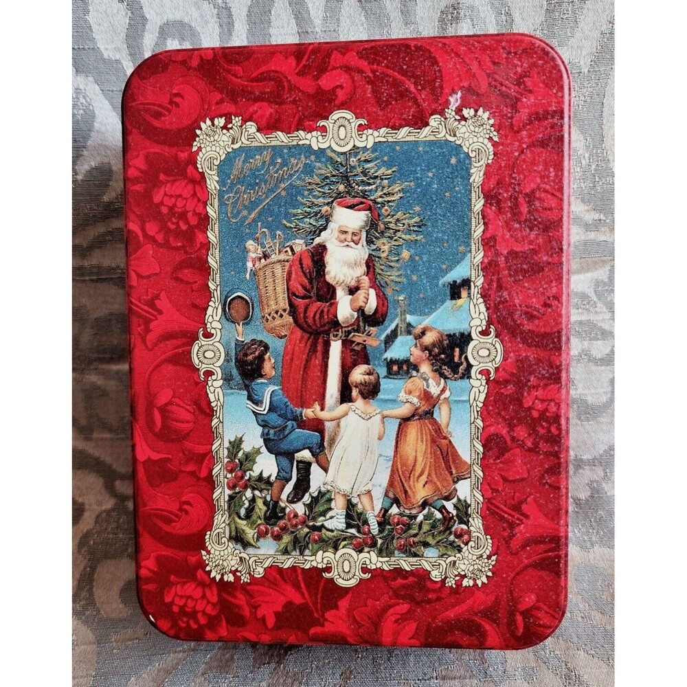 Hallmark Santa Tin 150th Anniversary Christmas Card Tin *** EMPTY ***